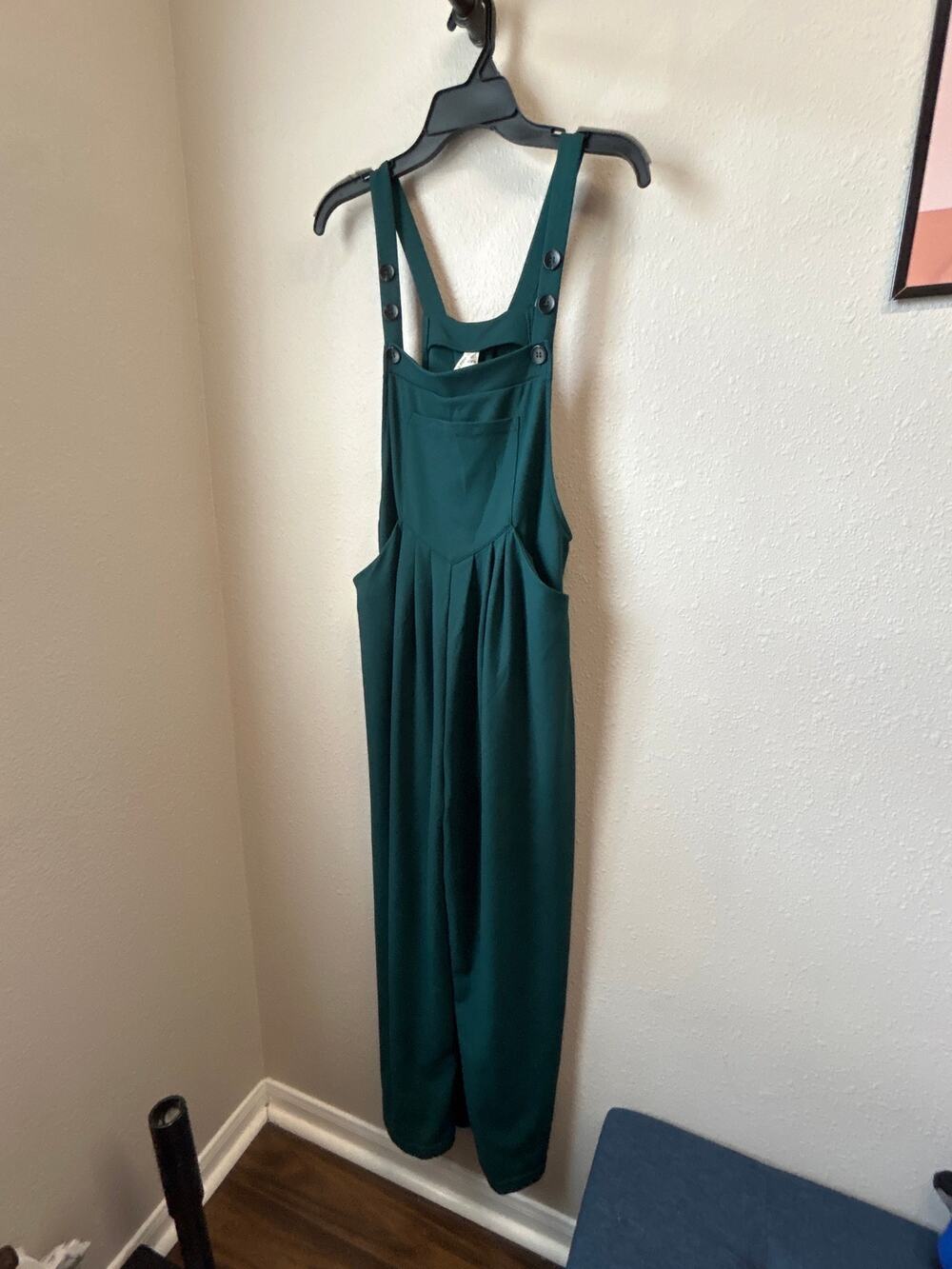 Halara Forest Biome Green size Small 4/6 Regular Waffle Casual Overalls Jumper